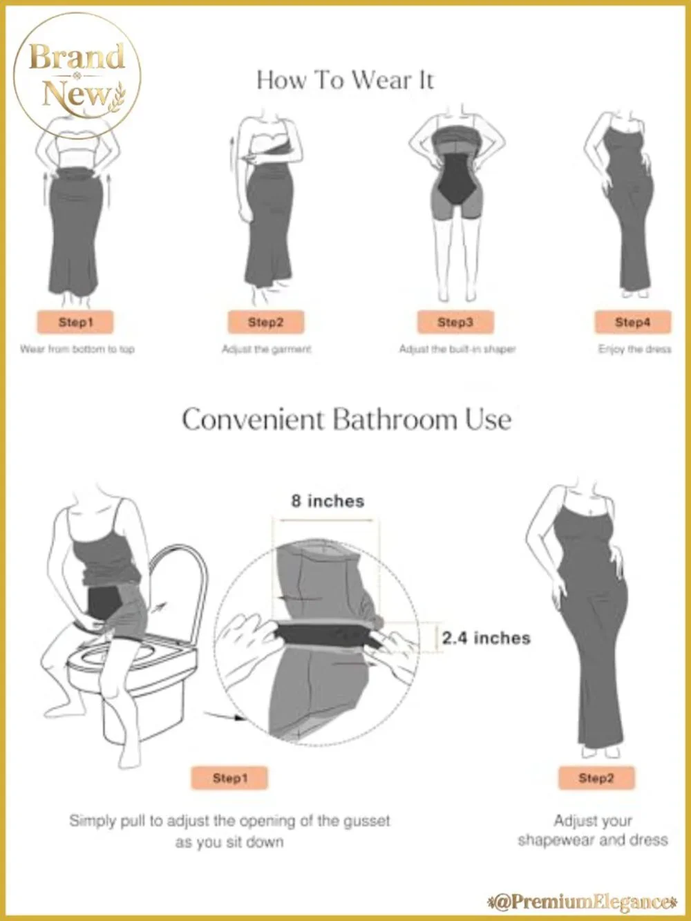 Women's Sleeveless Bodycon Ruched Midi Shapewear Dress All-in-One Fitted